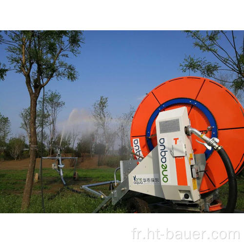 Machine d&#39;irrigation à enrouleur de tuyau à influence inférieure du vent